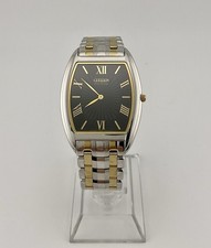 Citizen Eco Drive Stiletto Black Stainless Steel Watch G870