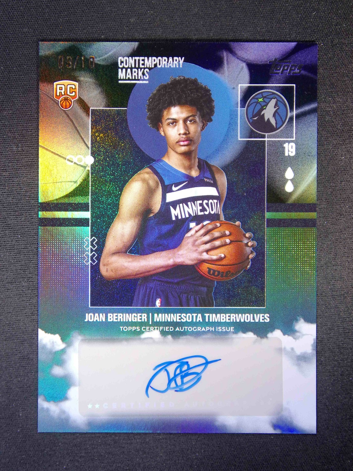 2025-26 Topps Flagship NBA Joan Beringer RC Contemporary Marks Auto Black /10