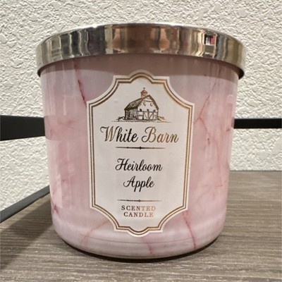 White Barn Heirloom Apple Scented Candle Jar Pink 14.5 oz 25-45hr Burn