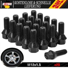 20 Stück Radschrauben Radbolzen M12x1.5 Kegel 60° Radschraube Radmuttern für BMW
