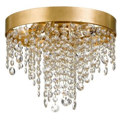 Four Light Flush Mount in Classic Style - 16 Inches Wide by 13 Inches High -