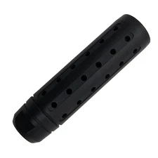 BLACK SPIRAL 1/2-28 Muzzle Brake Compensator 4" Aluminum Vented Threaded