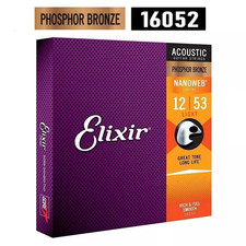 Elixir Acoustic Guitar Strings - Phosphor Bronze 16052 12-53 TL