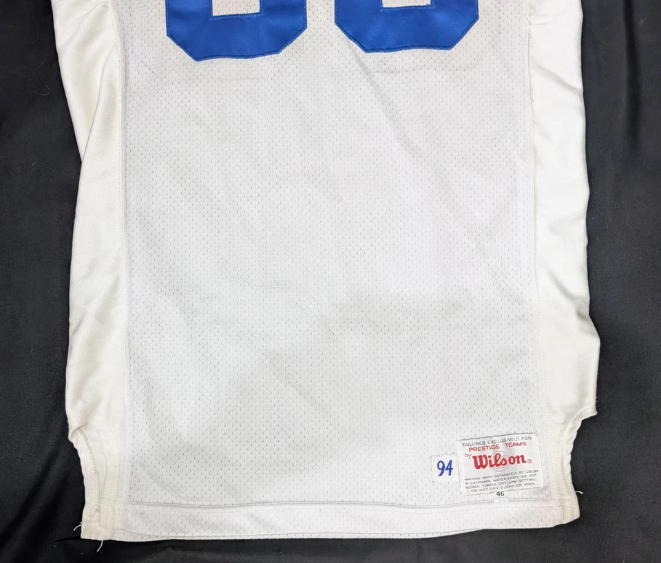 Camiseta deportiva Seattle Seahawk Vintage 1994 Wilson Prestige Teams juego visitante #83 Junkin Foto 3 de 4