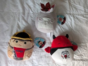 Squishmallow Stranger Things Lot Of 3 Dustin,Dante,Demogorgon BRAND NEW