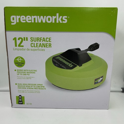 #ad Greenworks 12quot; Rotating Surface Cleaner 2300 PSI SC120 Use w Pressure Washer $27.99