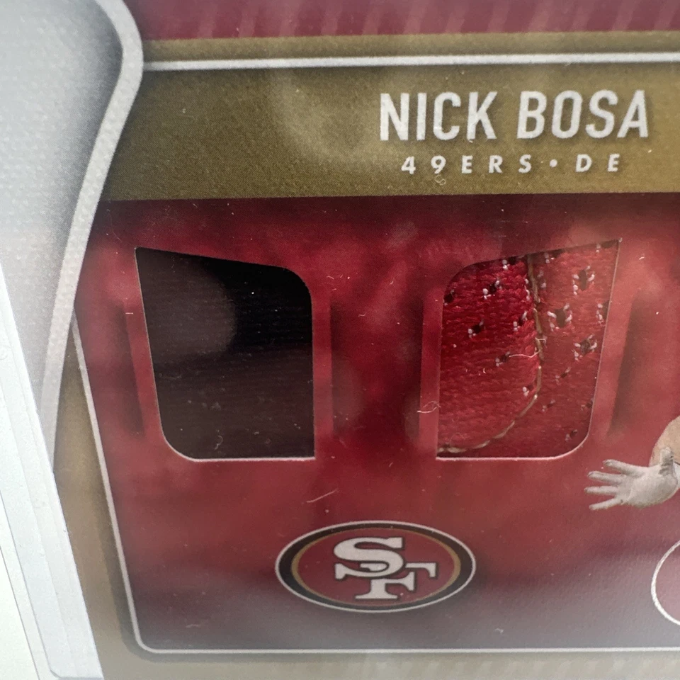 2020 Panini Absolute #TTD-6 Nick Bosa Tools of the Trade Double #/99 - Image 4 of 4