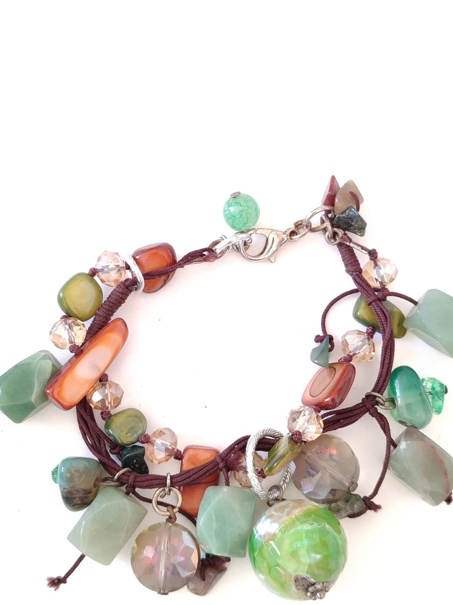 Bracciale da uomo in pietre dure naturali con sfere braccialetto