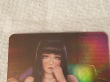 Hinata Hyuga Naruto Anime Waifu Card ACG Holo Double Sided