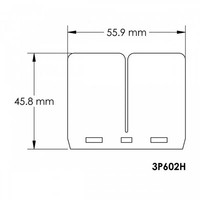 ErsatzplÄTtchen FÜR Membranblock V-FORCE3 FüR Husqvarna CR 125 (4H00AA) 2009-14