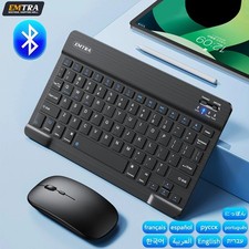 Bluetooth Wireless Keyboard Mouse Set for iPad Android Windows Tablet Laptop