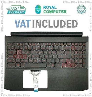 Neu für Acer Nitro AN515-57 UK Tastatur-Handballenauflage Abdeckung rot Hintergrundbeleuchtung