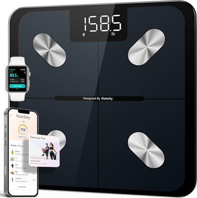 Digital Smart Scale with Bluetooth, BMI, Body Fat, and Muscle Mass Tracking
