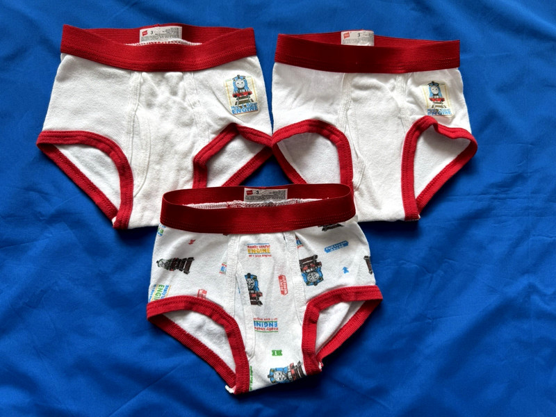 THOMAS THE TANK TRAIN ENGINE & FRIENDS 3 BRIEFS UNDERWEAR SIZE 3T