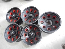 Ar1727973b American Racing Baja Satin Black Wheels Set Of 5 Jeep 5x5 17x9 -12