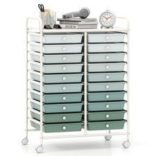 20-Drawer Rolling Storage Cart w/Removable Dr...
