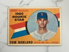 1960 Topps #117 Tom Borland Boston Red Sox Baseball Card