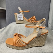 Liz Claiborne Orng Espadrille Wdg Sandals Wom...