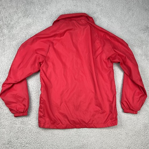 Vintage Coca Cola Jacket Small Red Nylon Snap Patch Active Generation USA - Picture 2 of 14