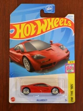 2024 HOT WHEELS 243/250 HTB11 MCLAREN F1, HW:  THE 90s 9/10 1990S RED