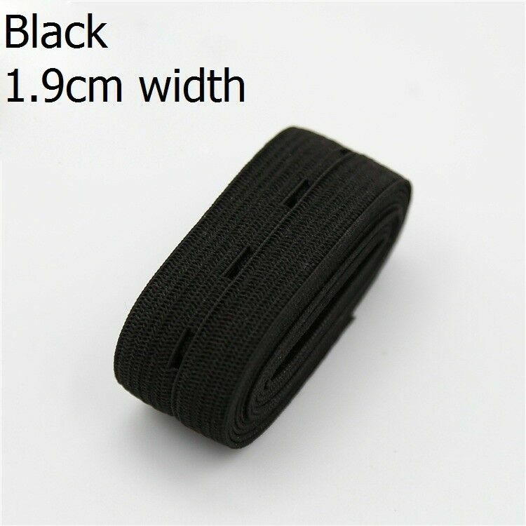 UK 30M DIY Button Hole Elastic Tape Craft Stretch Cord Hem Sewing Accessories