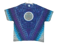 Psychedelic Tie Dye Blue Moon V Blotter S/S Small Medium Large XL 2X 3X 4X 5X 6X
