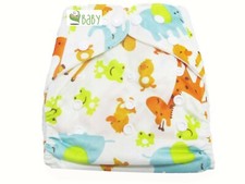 VBaby Fabric Waterproof Adjustable Reusable Cloth Diaper With 1 Cotton Insert