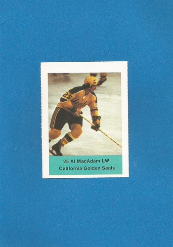 Al MacAdam 1974-75 NHL Action Album Stamps Hockey #NNO (NM) Golden Seals