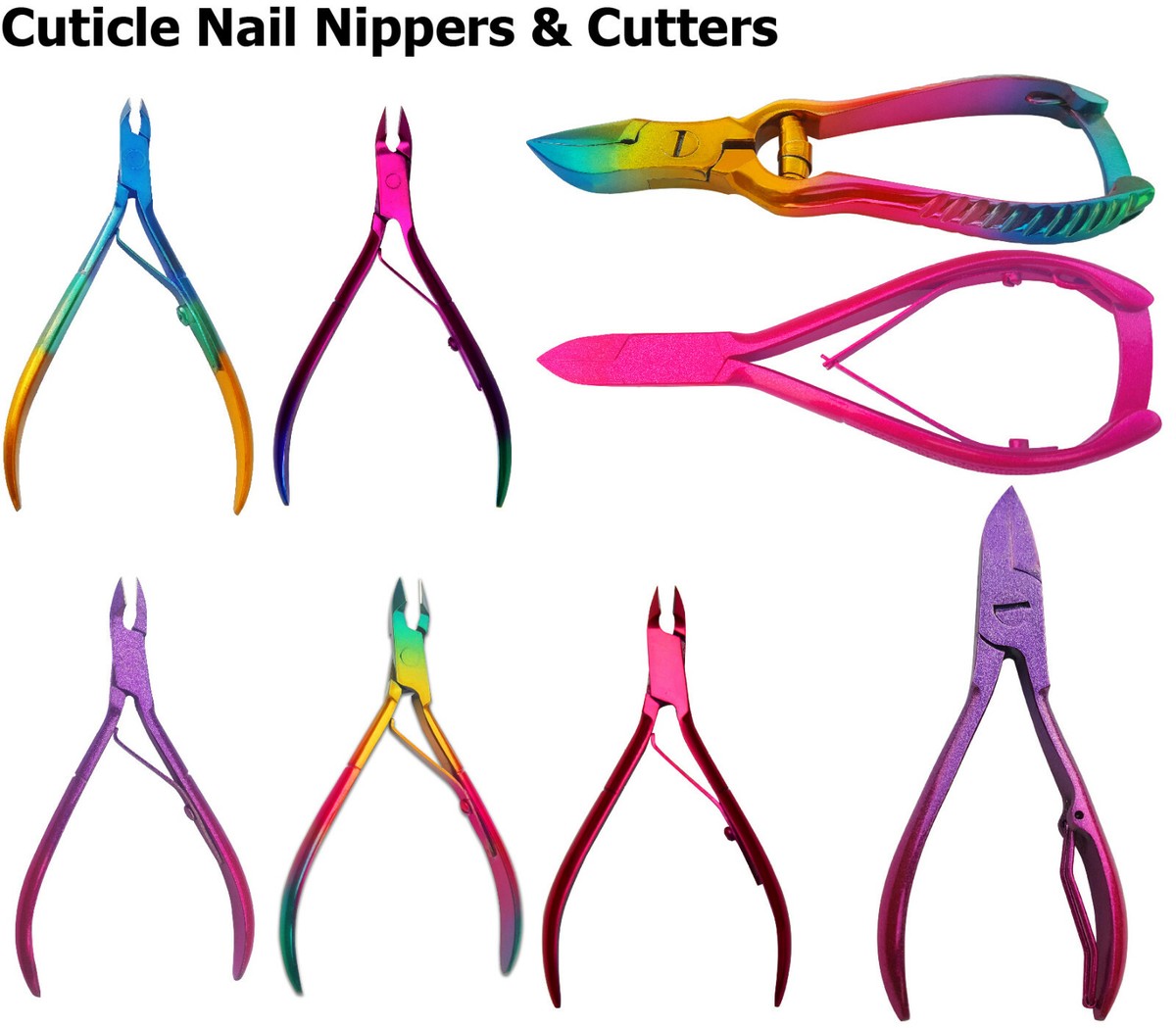 1 PRO NAIL CLIPPER CUTTER TOE MANICURE SCISSORS NAIL ART Cuticle NIPPER ACRYLIC