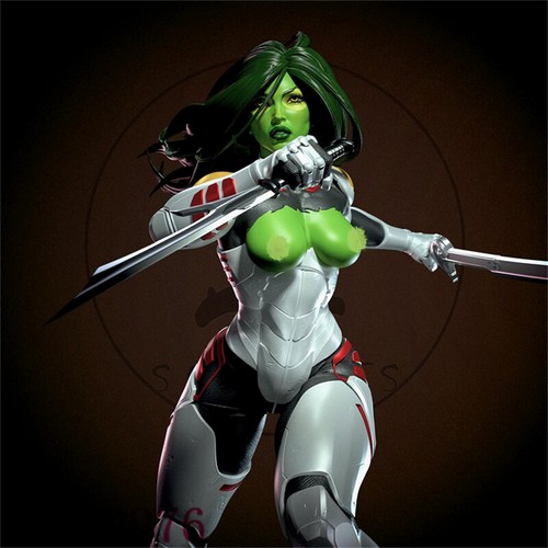 Gamora Guardians of the Galaxy 3D Printing Figure Unpainted Model GK Blank Kit - Picture 3 of 12