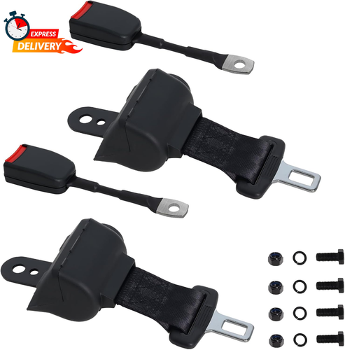 Podoy Upgraded Golf Cart Seat Belts Kit Universal Retractable for Golf Carts Com - Picture 11 of 12