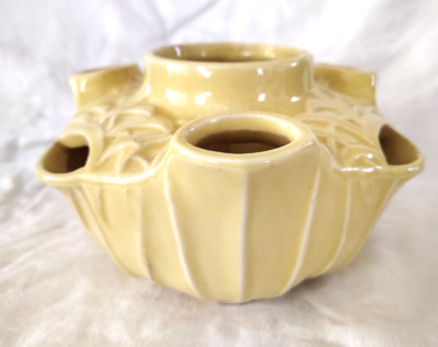 M VINTAGE MCCOY POTTERY YELLOW STRAWBERRY PLANTER