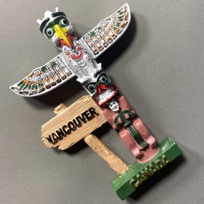 Alaska Totem USA Refrigerator Magnet - 3D Travel Souvenir Collection Home Decor