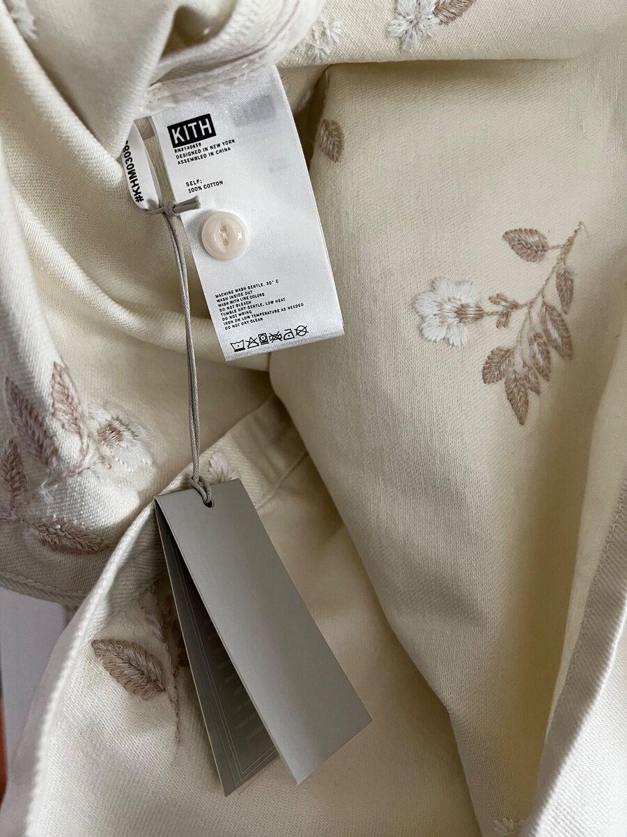 RARE KITH 101 DENIM GINZA SHIRT - SANDRIFT - Floral Size L RARE KITH 101 DENIM GINZA SHIRT - SANDRIFT - Floral Size L
