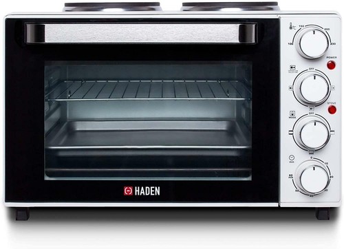 small oven with hotplates on top