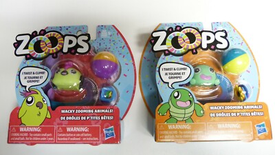 Hasbro ZOOPS - Wacky Zooming Animals - 2 Packages - NEW