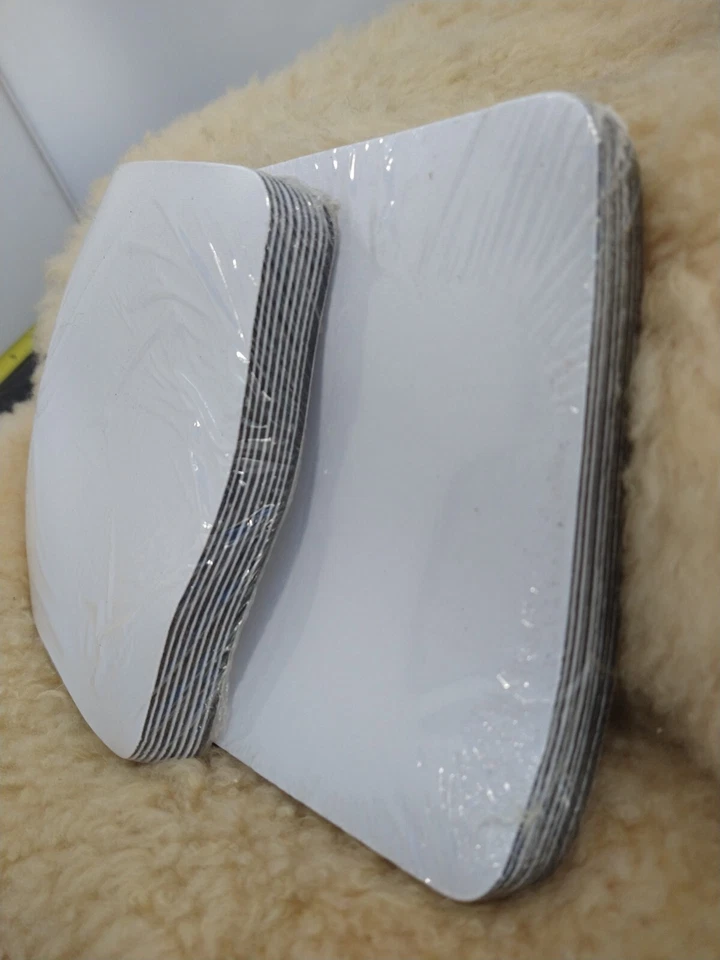 BLANK COMPUTER MOUSE PADS SPACE SAVING SIZE 6"X5"x1/16TH" THICK WHITE LOT OF 250 - Image 3 of 4