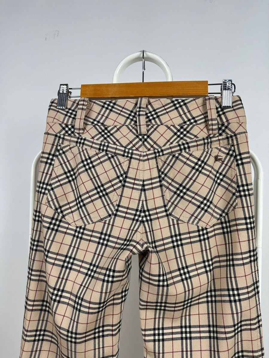 Women's Vintage Burberry London Blue Label Nova Check Pants