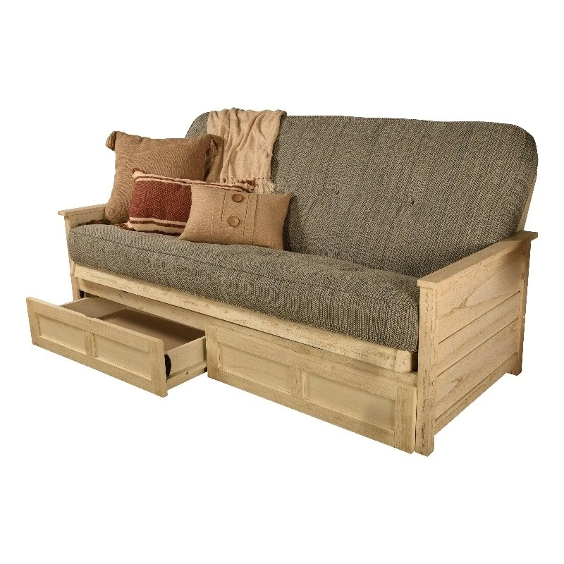 Kodiak Furniture Lexington Storage Futon In Weathered Brown, 45 OFF