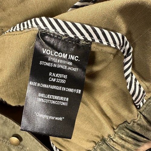 Volcom Jacket Adult Extra Small Green Stones In Space Distressed Grunge 90s Y2K - Picture 7 of 8