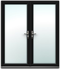 Black uPVC French Doors / Made to Measure / Nationwide Delivery