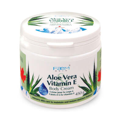 Faem Skin Body Cream w/ Aloe Vera Vitamin E Reduce Stress Irritated 450g NEW