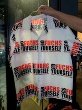 Custom Fuchs amplifiers "Go Fuchs Yourself" Hawaiian button shirt new