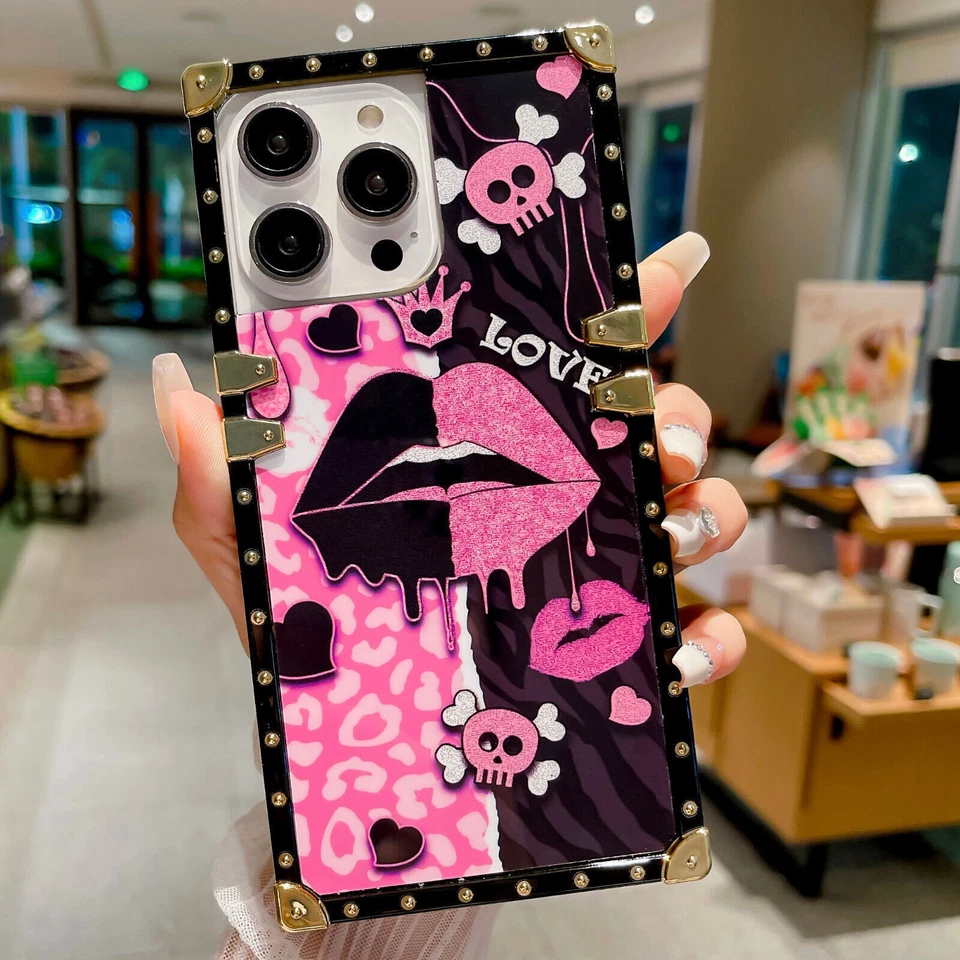 Luxury Ring Bling Love Lips Phone Case For OPPO Realme Huawei Xiaomi Redmi POCO - Image 4 of 4