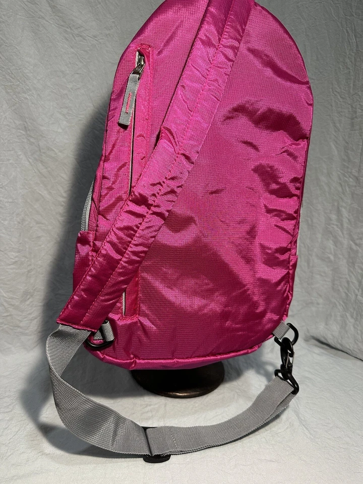 Mochila de ombro Swiss Gear Wenger rosa viagem bolsa tiracolo bagagem de mão - Imagem 3 de 4