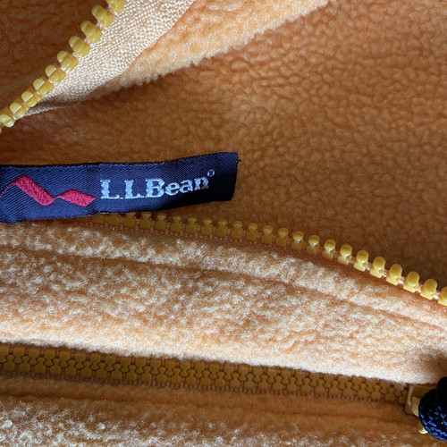 LL Bean: Men’s All Conditions Full Zip Fleece Vest Yellow • Medium: Mult Pockets - Picture 6 of 14