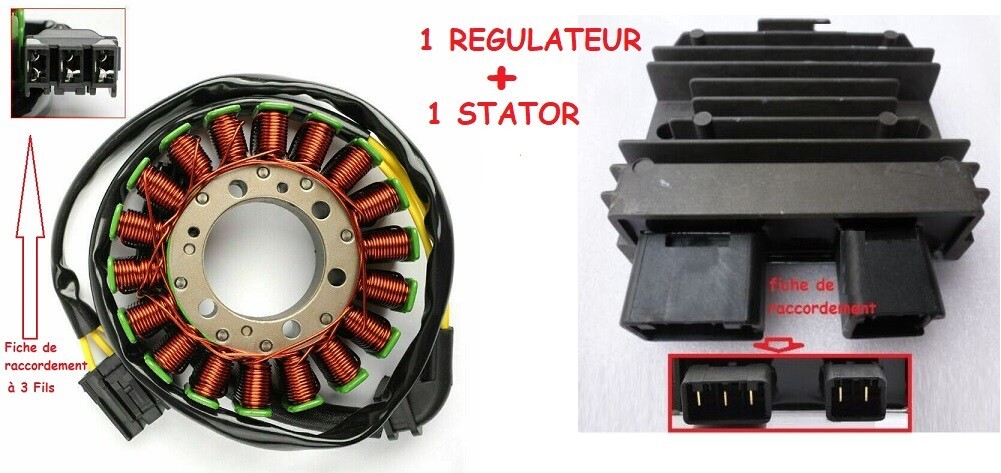 Régulateur et stator alternateur CB600 Hornet résout vos pannes de batterie 2007-2012