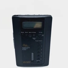 Vintage Sound Dimensions Portable Cassette Tape Player AM/FM Radio W/ Preset