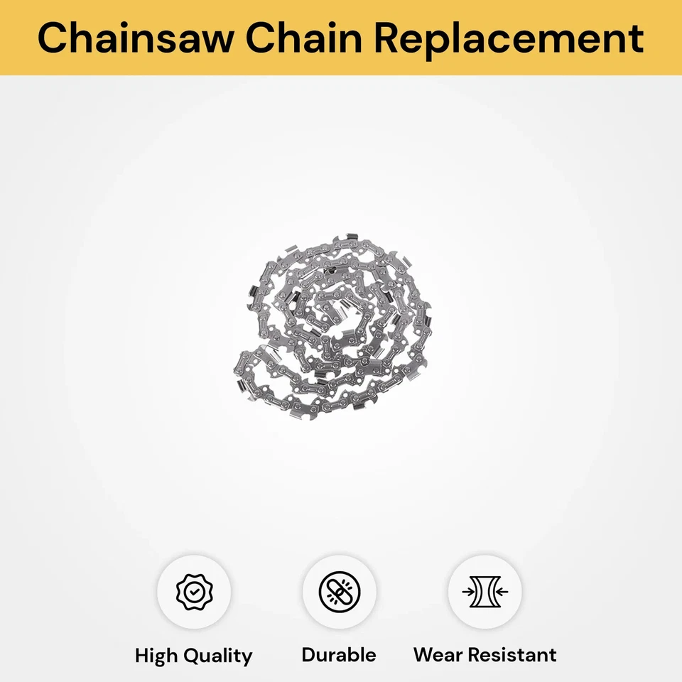 New Chainsaw Chain Replacement Blade Saw Chains Semi Chisel 12" 14" 16" 20 Inch