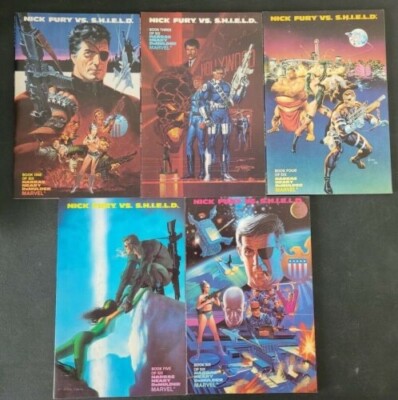 NICK FURY VS SHIELD SET OF 5 PRESTIGE FORMAT ISSUES (1988) MARVEL COMICS